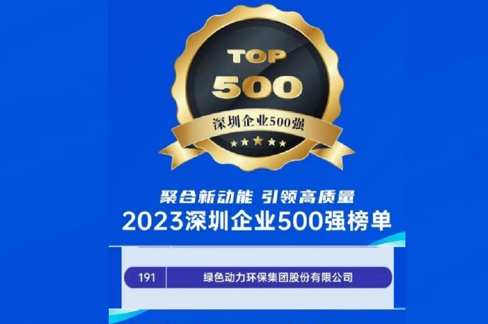 2023深圳企业500强榜单颁布 6008集团位列第191名