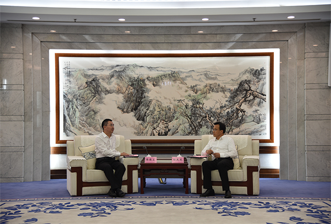 6008集团集团董事长乔德卫拜会济南市当局辅导